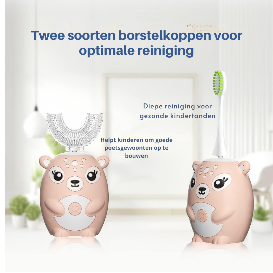 MiloBrush™ – Deer 360° Kindertandenborstel Veilig Leuk