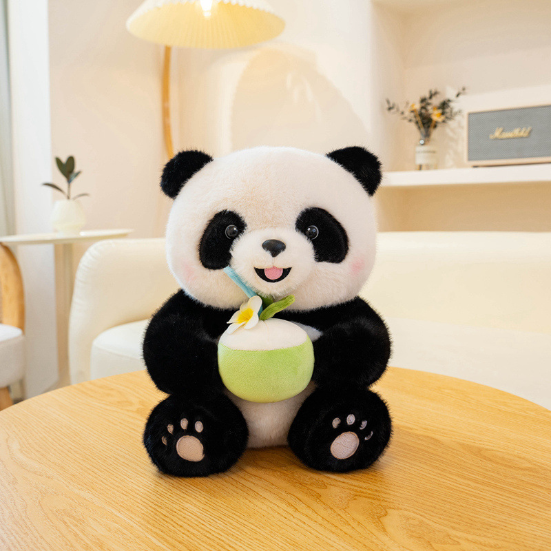 PandaTreats™ – Zachte Panda Knuffel met Accessoires