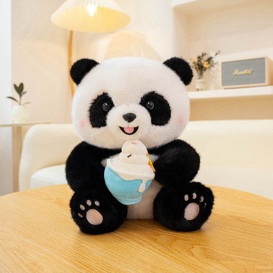 PandaTreats™ – Zachte Panda Knuffel met Accessoires