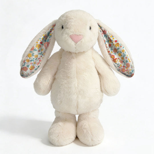 BloomBunny – Konijn Knuffel met Bloemenprint Oren