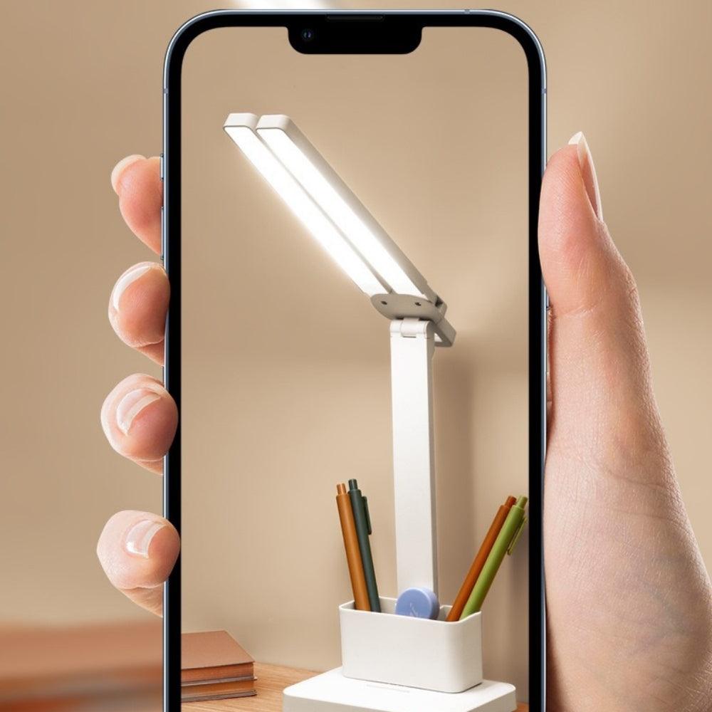 PenGlow – Opvouwbare Bureaulamp met Pennenhouder