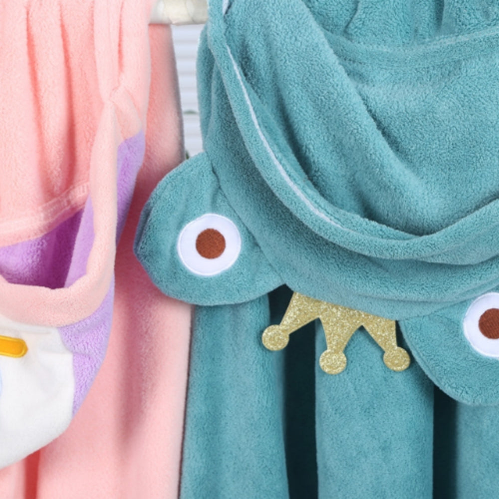 SnuggleHood – Geborduurde Babybadcape