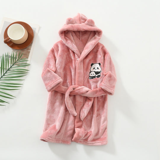 CozyNest – Warme Kinderbadjas met Capuchon