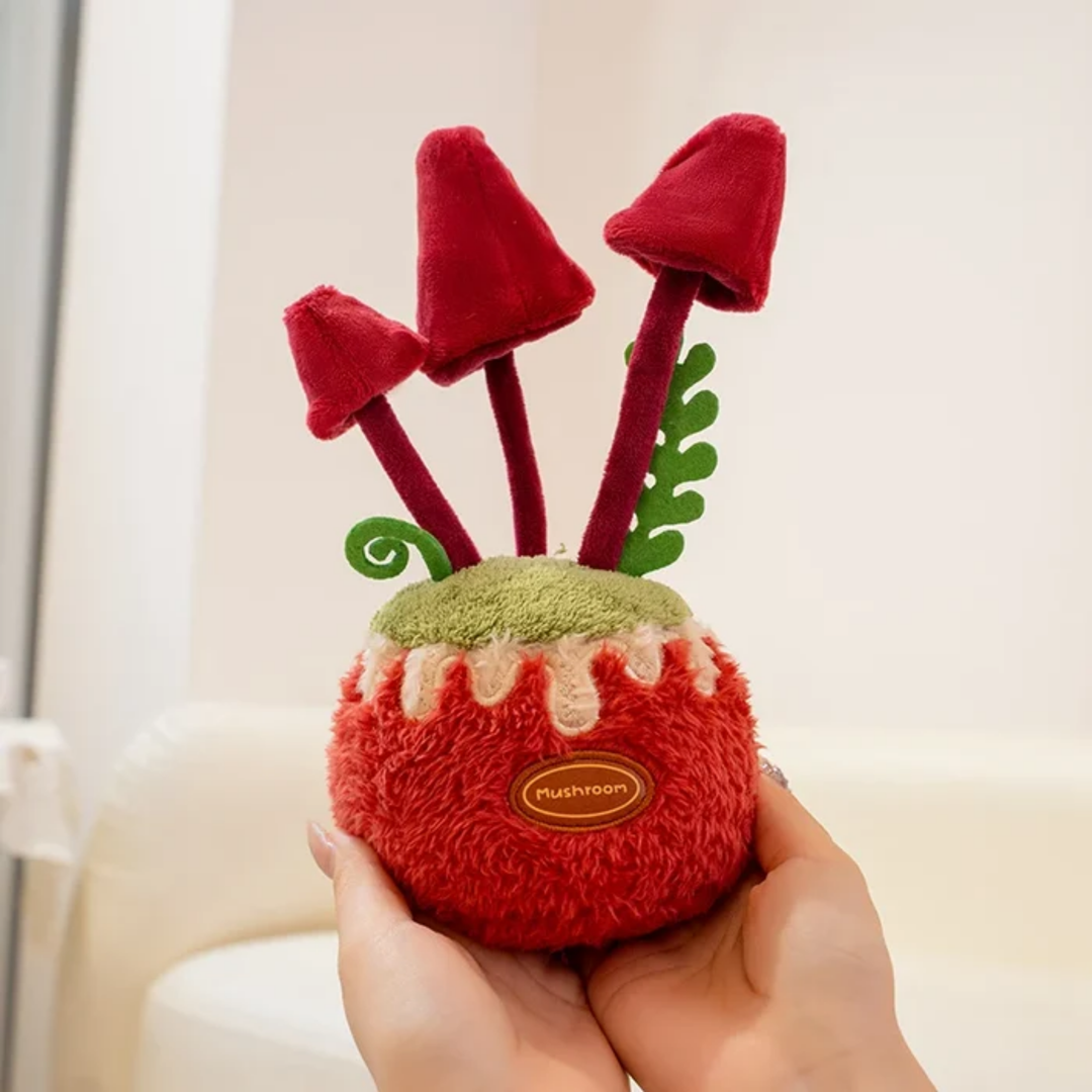 GardenBuddies – Pluche Bloemen en Paddenstoelen Decoratie