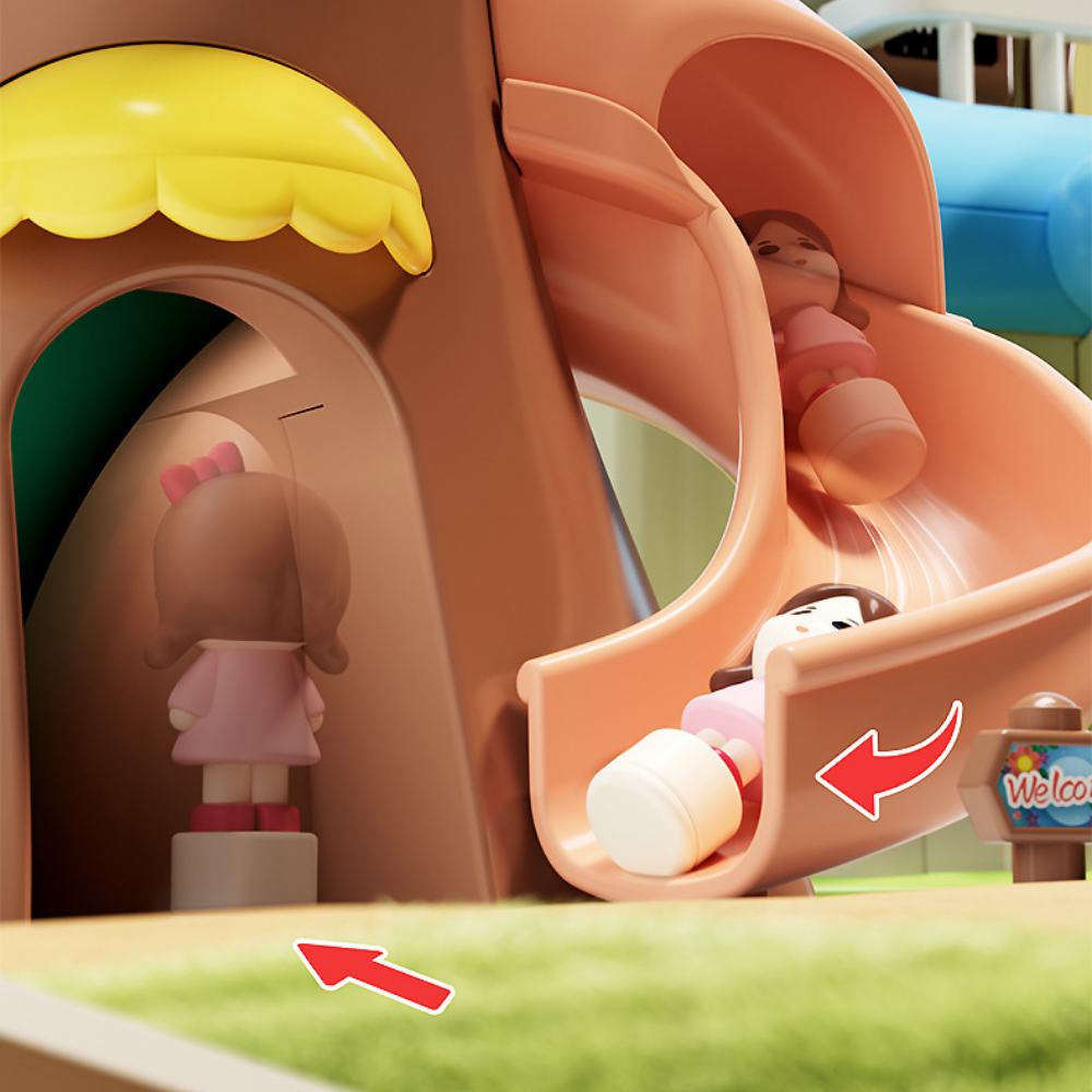 CastleDream – Magnetisch Poppenhuis met 4 Poppen