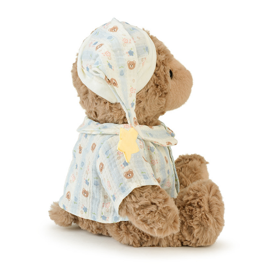 TeddyMia – Zachte Teddybeer in Gestreepte Pyjama