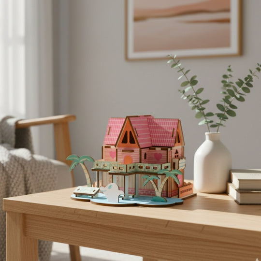 BeachCottage – 3D Houten Bouwpuzzel Strandhuis