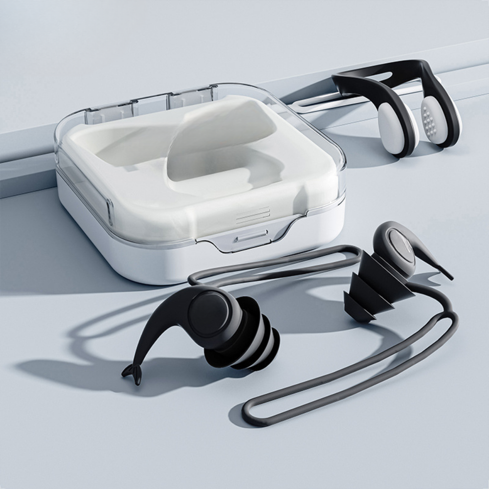 HydroSeal – Waterdichte Oordoppen en Neusklem Set