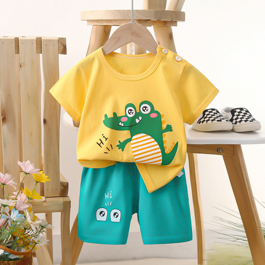 PlayPals – Boys' Summer Set with Cartoon Print
