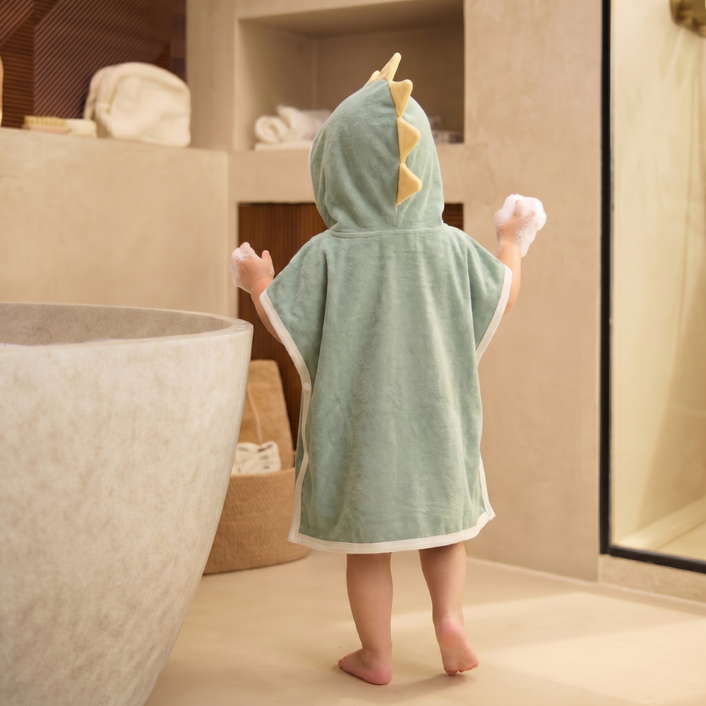 CozyDino – Zachte Dinosauriërs Badcape – Plezier Na Het Bad