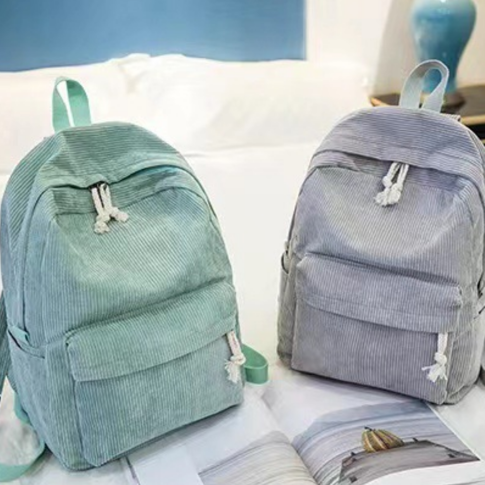 CorduroCarry – Corduroy Rugzak voor School en Dagelijks Gebruik