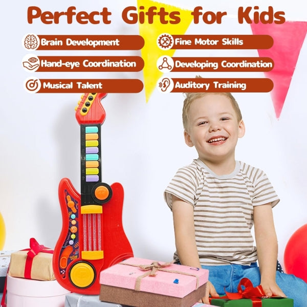 MiloTunes™ – Interactieve Gitaar & Piano – Muzikaal Speelplezier voor Peuters