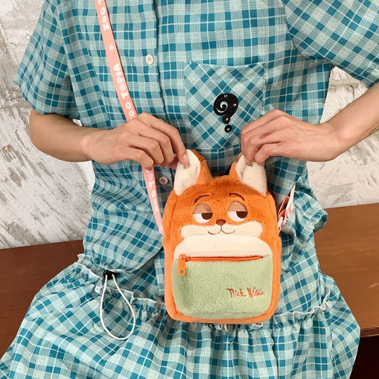 PlushBuddy – Pluche Cartoon Crossbody Tas