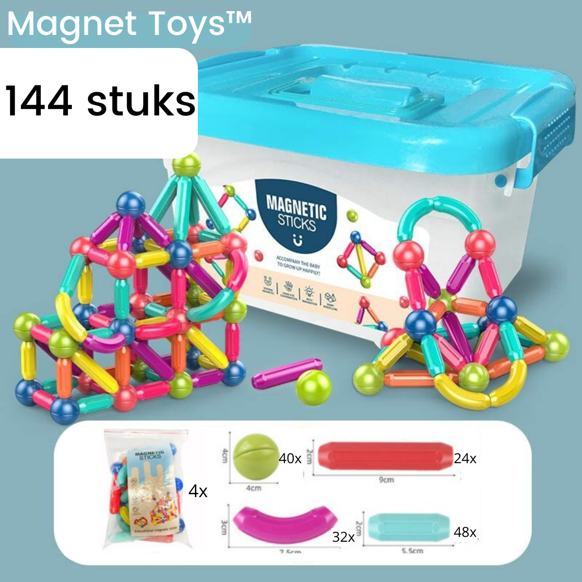 MagnetFun™  -  creatieve magnetisch speelgoed