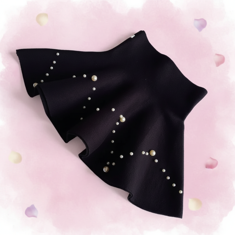 Perlette gebreide kinder rok detail - Milo & Moon