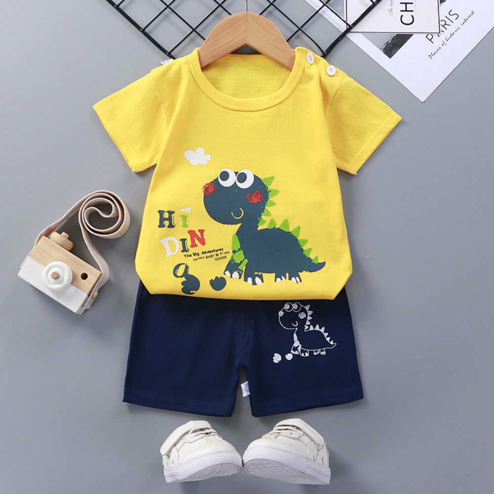 HappySprout – Kinder Zomerset met Cartoonprint