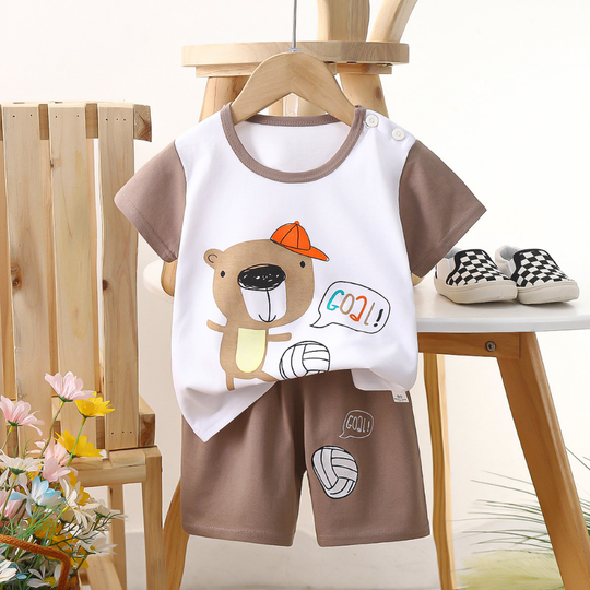 PlayPals – Boys' Summer Set with Cartoon Print