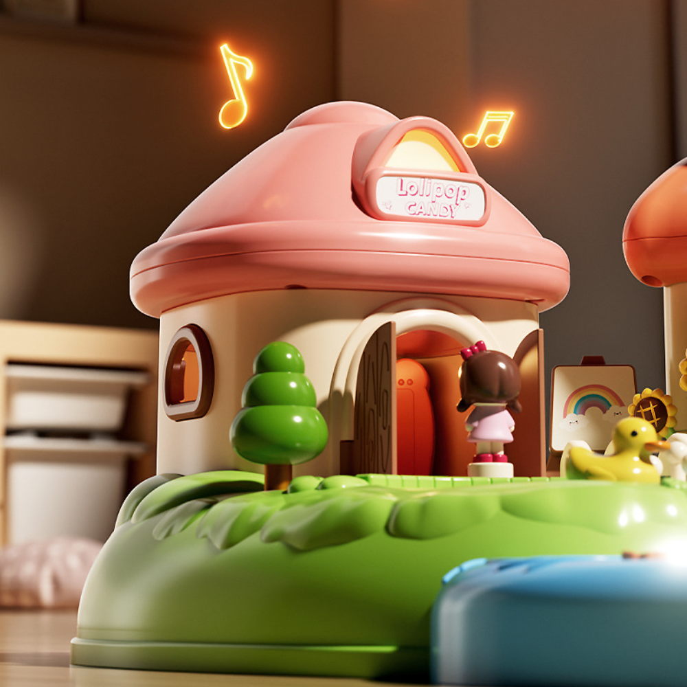 CastleDream – Magnetisch Poppenhuis met 4 Poppen