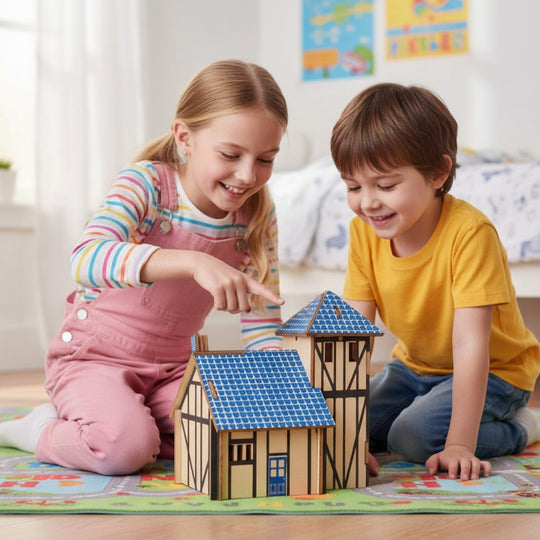 WesternFarmhouse – 3D Houten Bouwpuzzel Boerderij