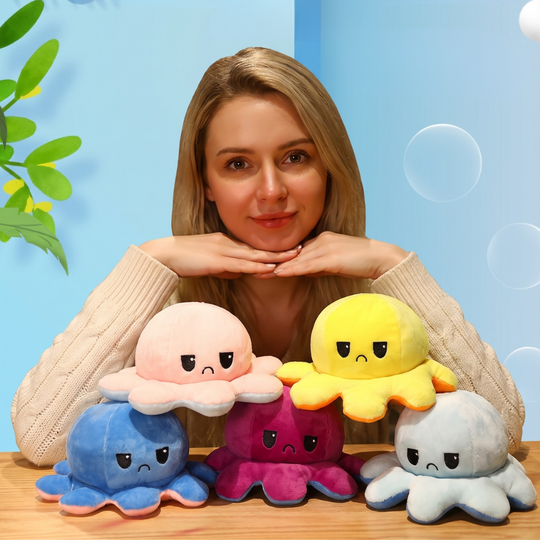 MoodFlip – Omkeerbare Octopus Knuffel
