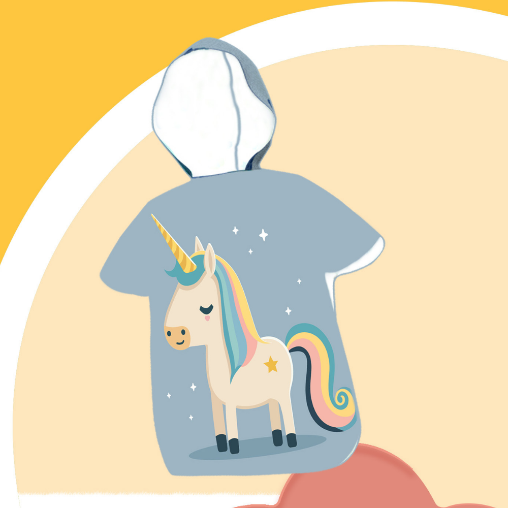 SunnyWrap – Microvezel Strandponcho voor Kinderen