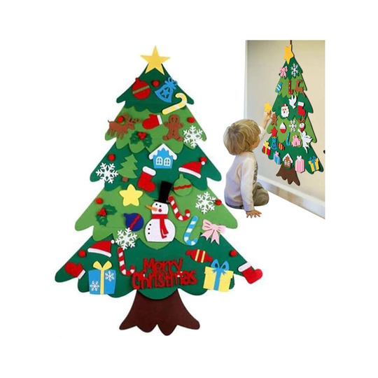 FestiveFeltTree™ – Montessori Vilt Kerstboom Speelgoed Kinderen