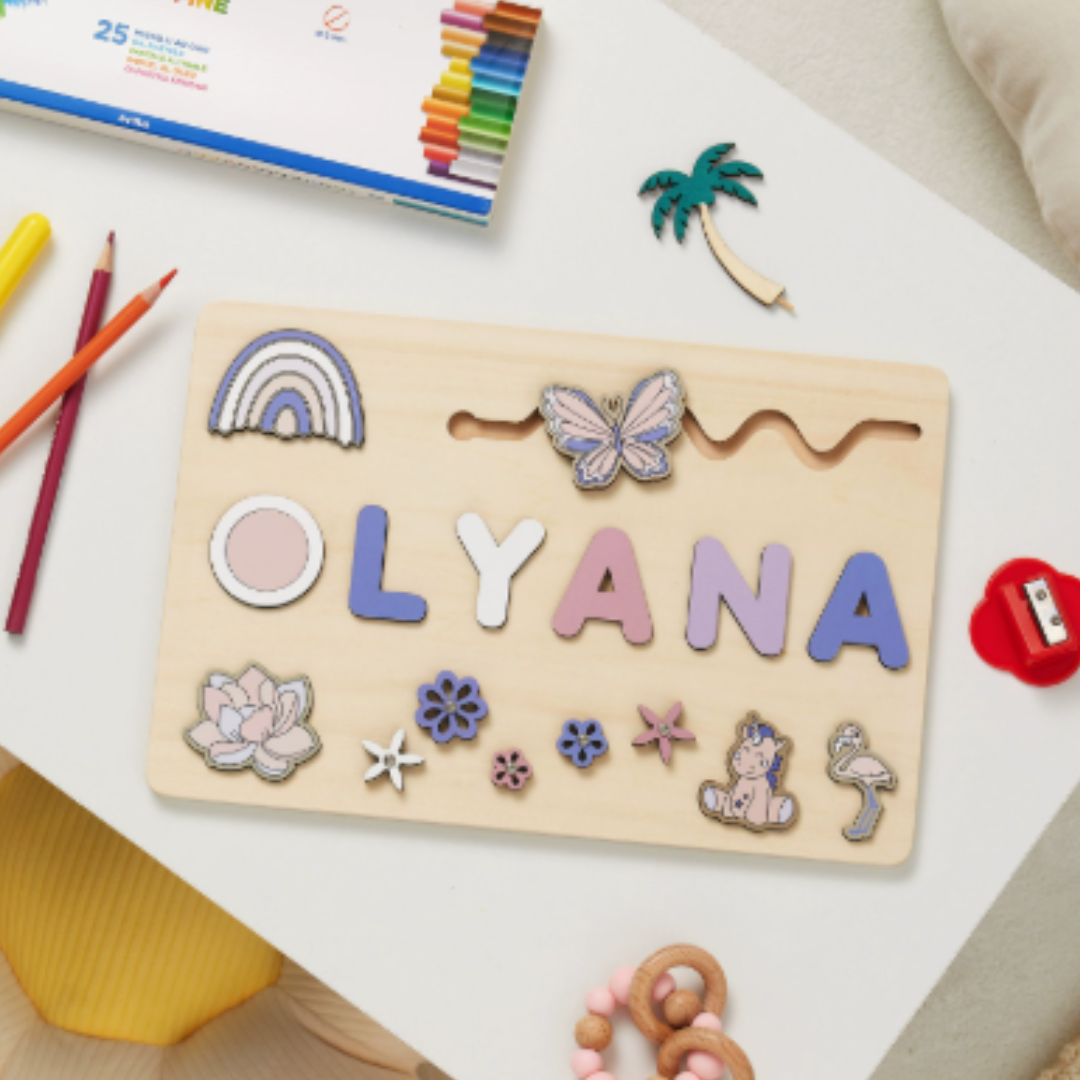 NamePuzzle – Gepersonaliseerde Houten Naampuzzel