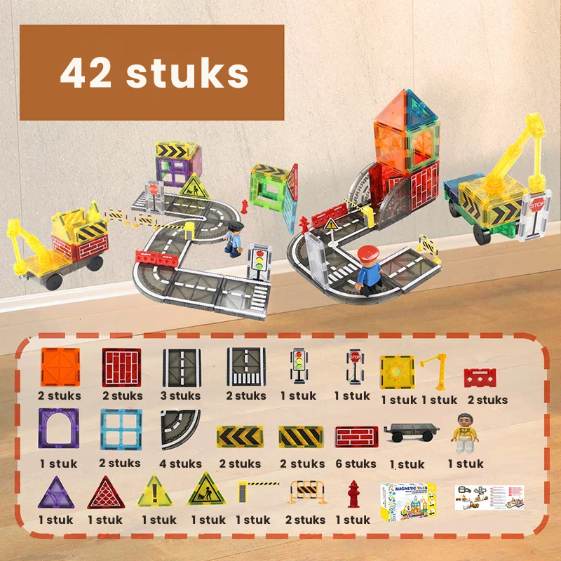 TrackMaster™ – Creatief & Leuk – Magnetische Bouwbaan Set