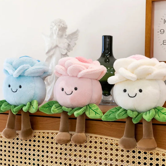 RoseFriends – Pluche Roos met Glimlach en Beentjes