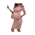 BloomBelly™- Zwangerschapsjurk Off-Shoulder met Bloemenprint
