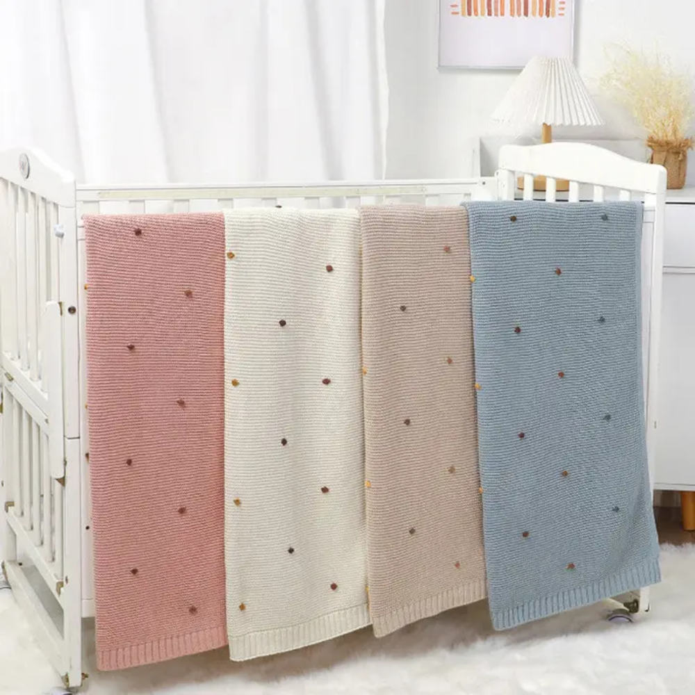 CozyCotton – Zachte Katoenen Gebreide Deken – Comfort voor Baby’s
