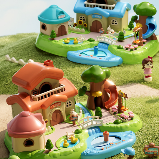 CastleDream – Magnetisch Poppenhuis met 4 Poppen