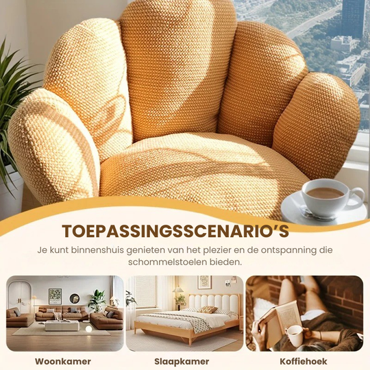 Milo & Moon® CozyGrip – Vingervormig Rug- en Stoelkussen