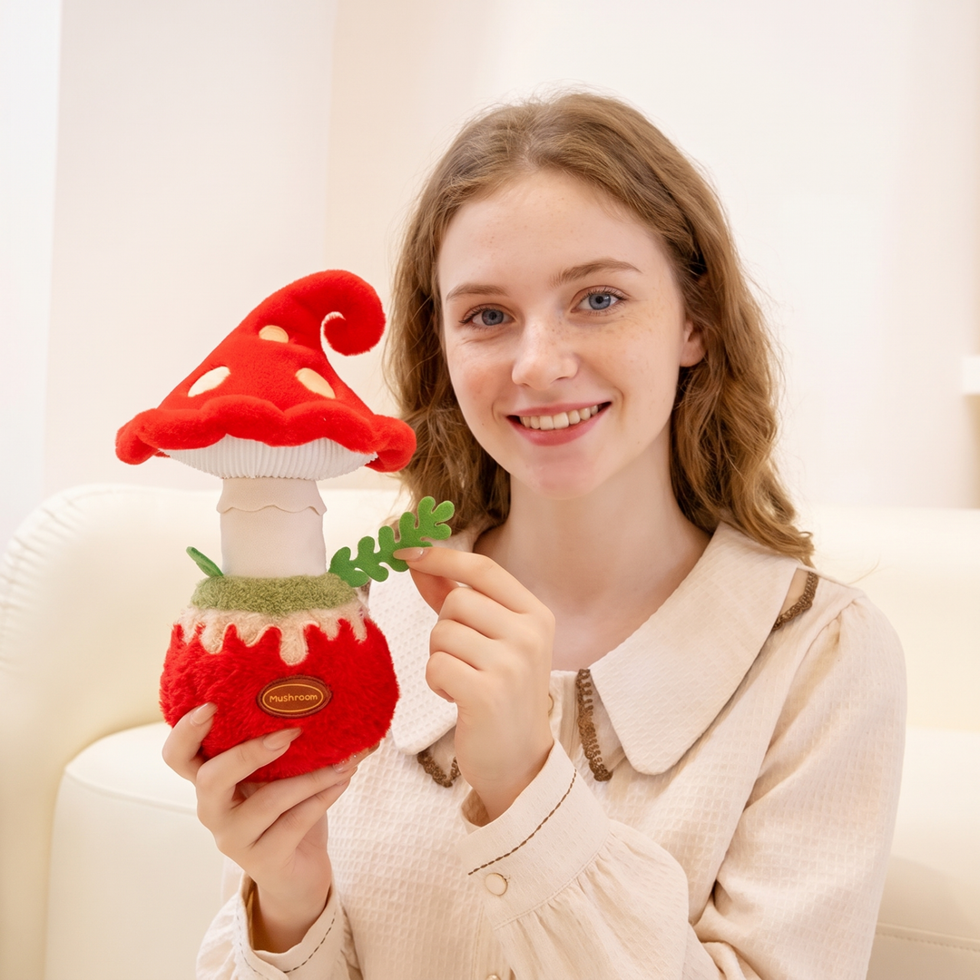 GardenBuddies – Pluche Bloemen en Paddenstoelen Decoratie