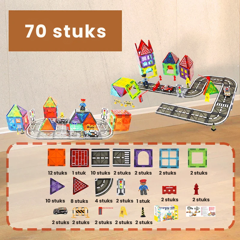 TrackMaster™ – Creatief & Leuk – Magnetische Bouwbaan Set