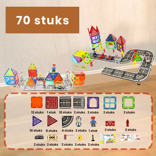 TrackMaster™ – Creatief & Leuk – Magnetische Bouwbaan Set