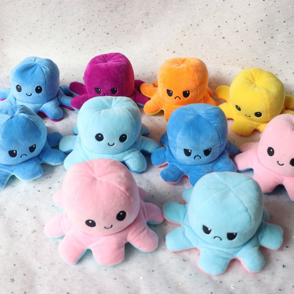 MoodFlip – Omkeerbare Octopus Knuffel