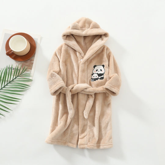 CozyNest – Warme Kinderbadjas met Capuchon