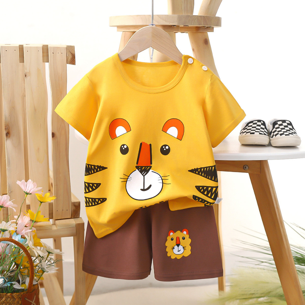 PlayPals – Boys' Summer Set with Cartoon Print