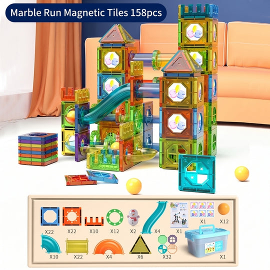 PrismTrack – Magnetische Knikkerbaan Bouwset