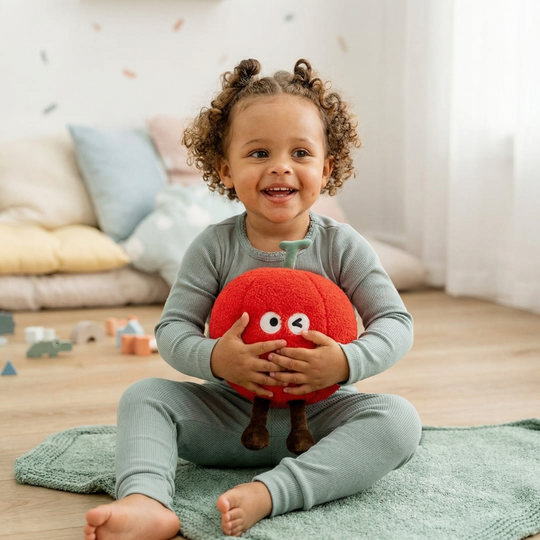 CherryCuddle – Rode Kers Knuffel van Zacht Pluche