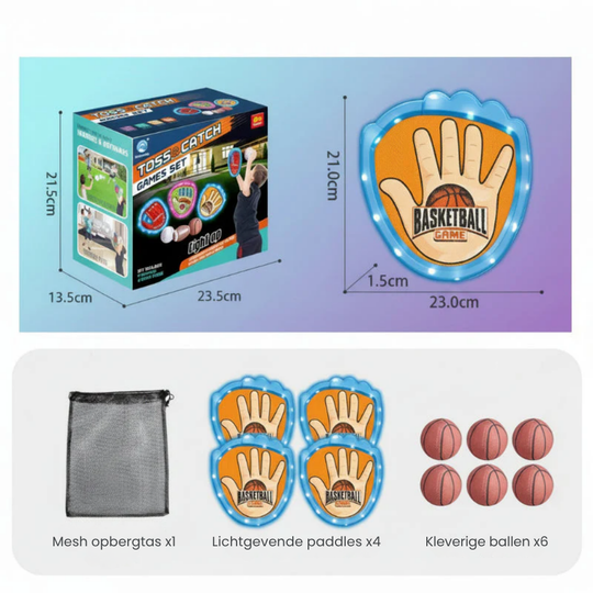 GlowCatch – Sticky Sportballen Set