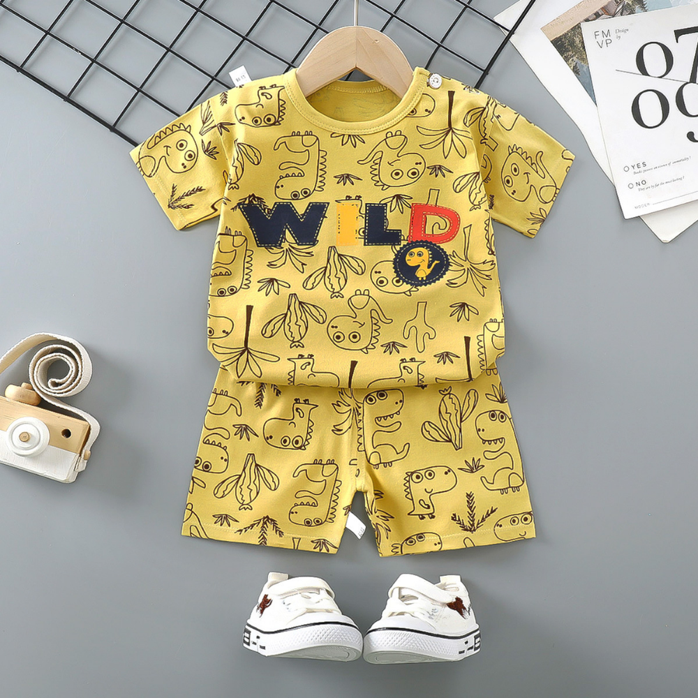 HappySprout – Kinder Zomerset met Cartoonprint