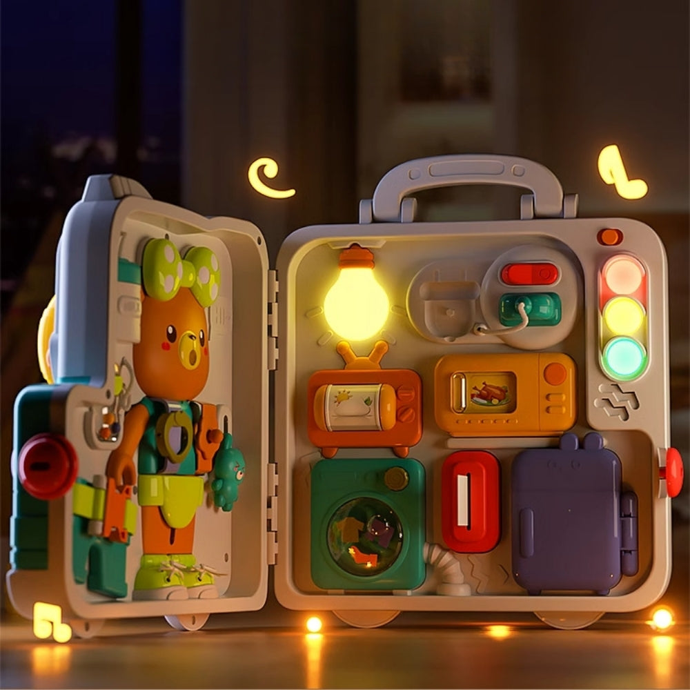 <font dir="auto" style="vertical-align: inherit;"><font dir="auto" style="vertical-align: inherit;">Jouets éducatifs Montessori Busy Board pour bébés et tout-petits de 1 à 3 ans : Jouets éducatifs précoces pour la motricité fine</font></font>
