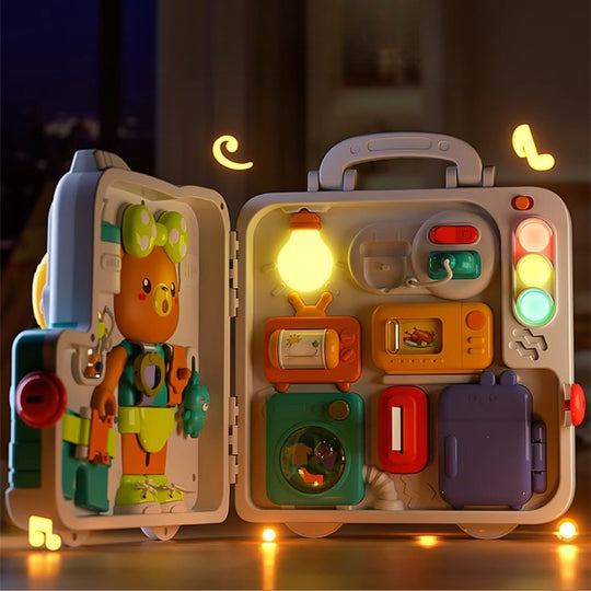 <font dir="auto" style="vertical-align: inherit;"><font dir="auto" style="vertical-align: inherit;">Jouets éducatifs Montessori Busy Board pour bébés et tout-petits de 1 à 3 ans : Jouets éducatifs précoces pour la motricité fine</font></font>