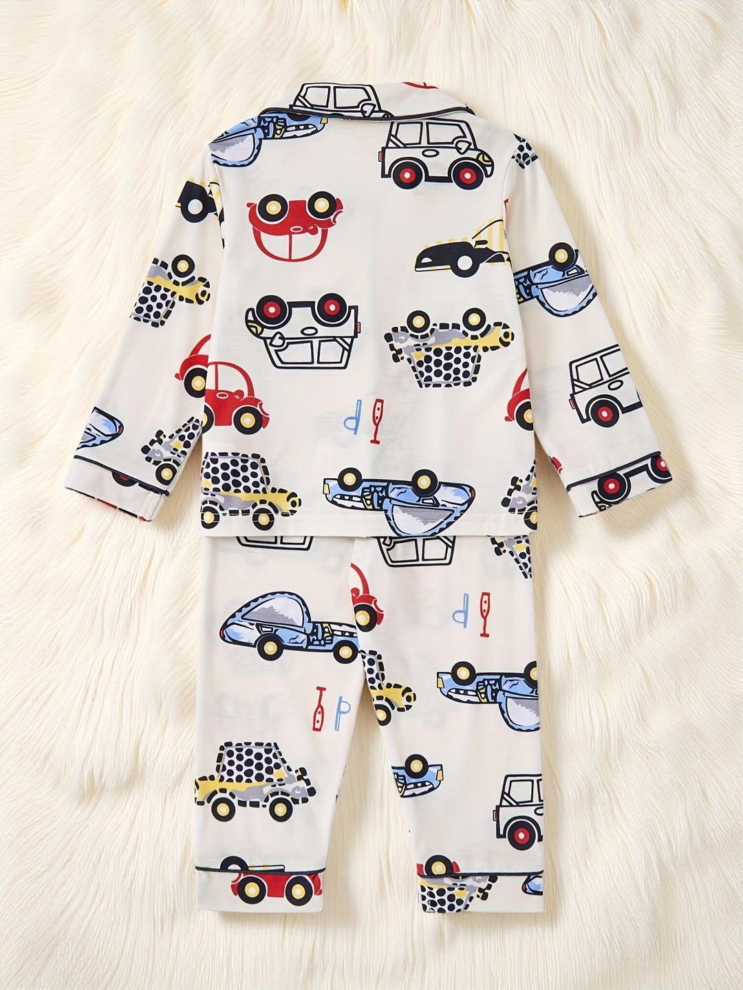 CarDreams™ – 2-delige Jongens Pyjama – Cartoon Auto Print