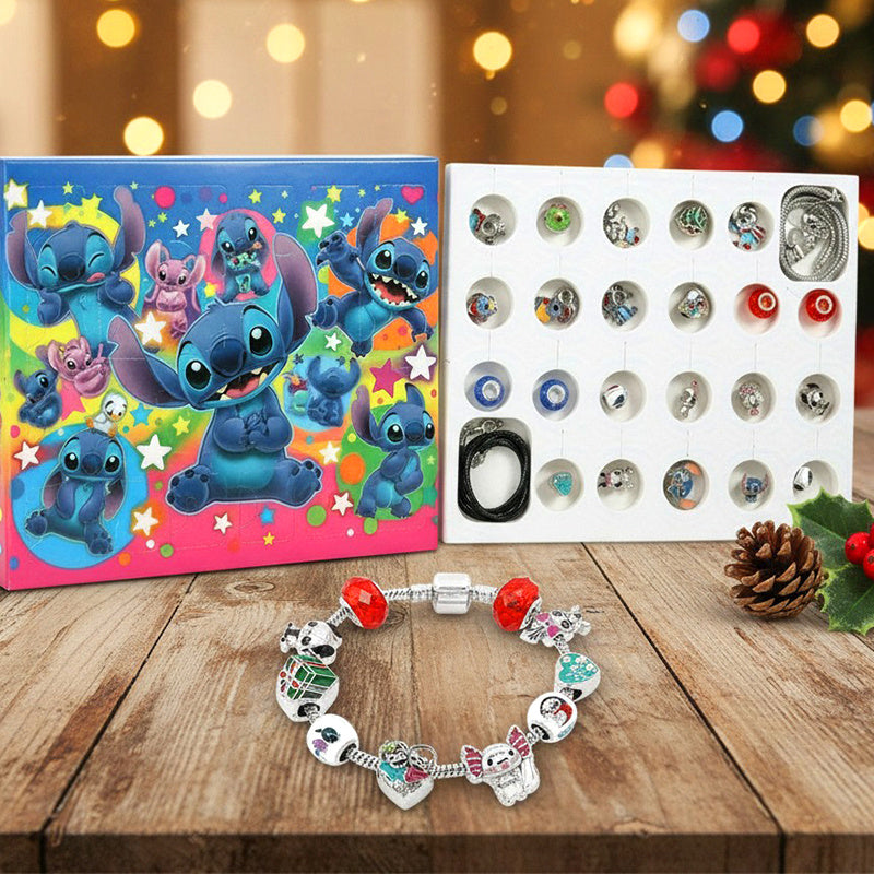 Stitch Adventskalender – 24-delige DIY Sieradenset voor Kinderen en Tieners