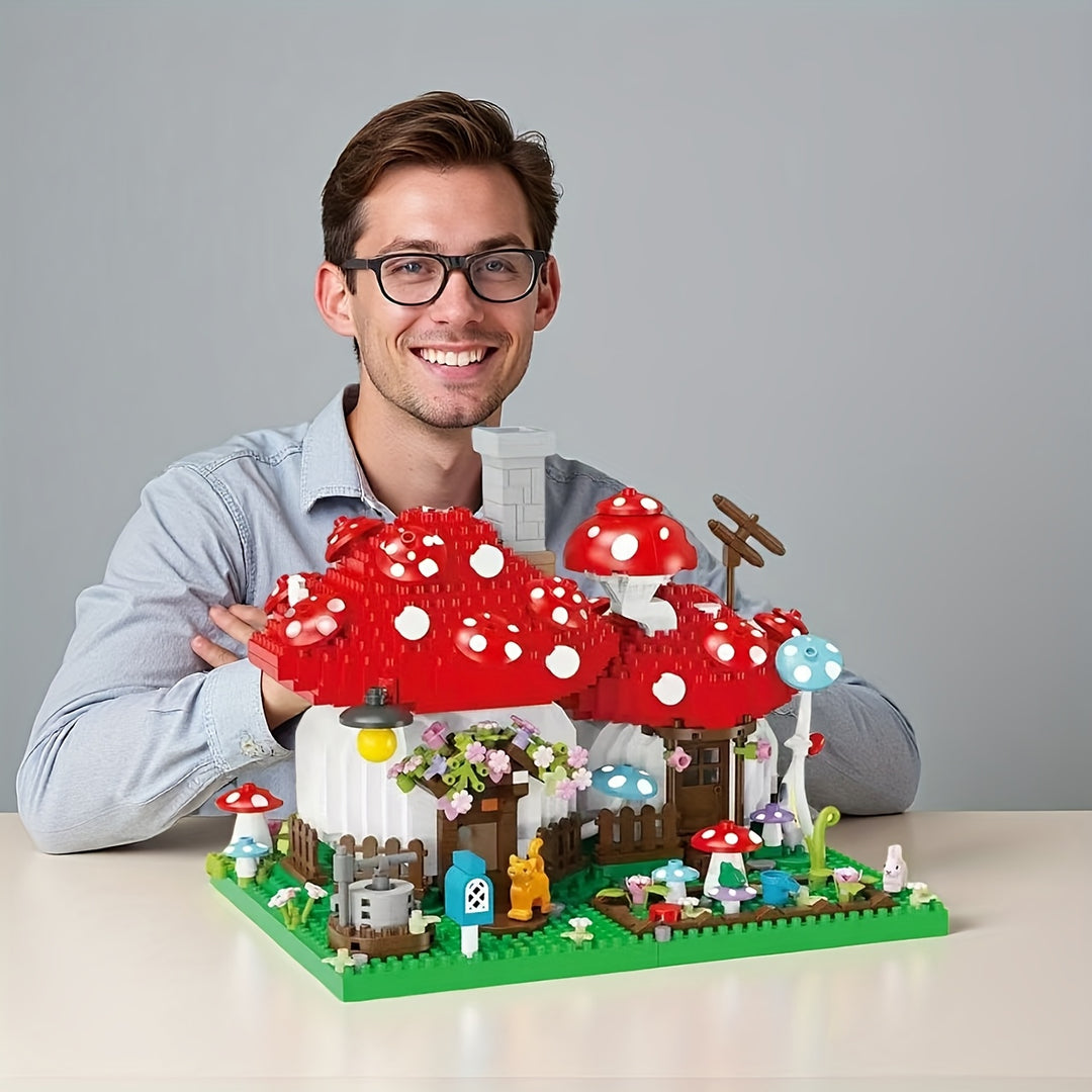 MushroomMagic™ – 1280-delige Paddenstoelen Boerderij Bouwset