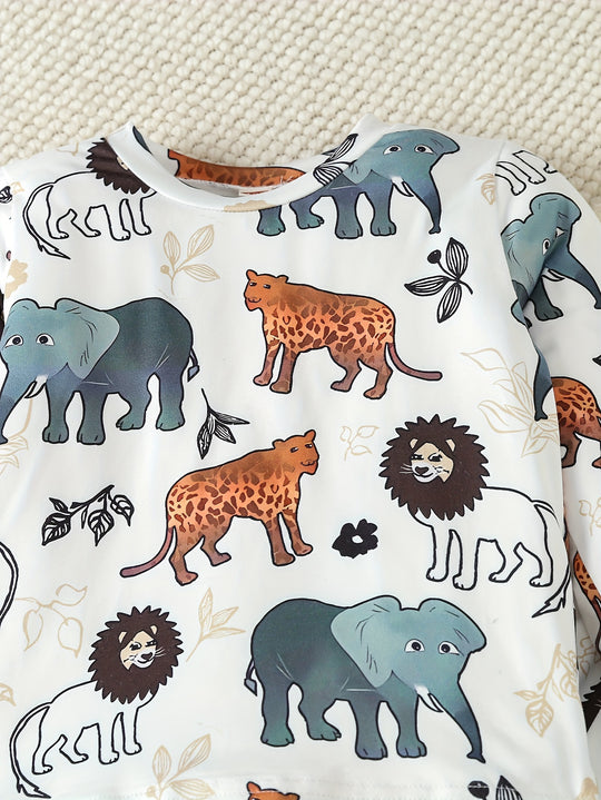 WildSafari™ – Jongens Dierenthema Pyjama Set