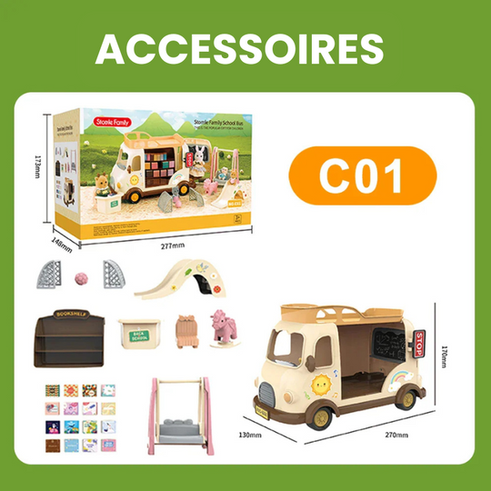 TinyVilla™ – 1:12 Poppenhuis Meubelpakket – Keuken & Dinette